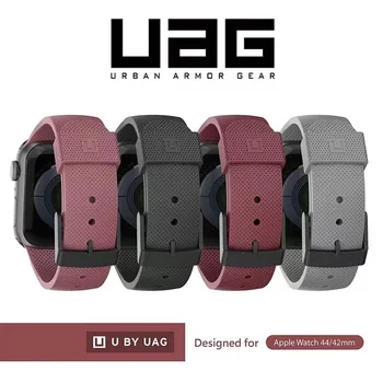 UAG Силиконова каишка за часовник за Apple Watch 38 / 40/41/ 42 / 44/45mm/49mm мек силиконов спортен часовник Комплект S6/SE/ iwatch каишка