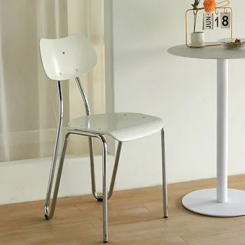 Дизайнерски мобилни скандинавски столове за хранене бар на открито модерен акцент трапезен стол спалня ресторант chaises de salon мебели за дома