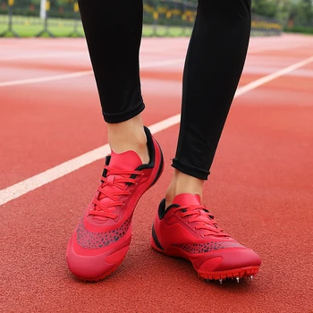 Обувки с шипове за бягане Състезание за студентски изпит Дълъг скок Лека атлетика Професионални маратонки на средни разстояния Мъже