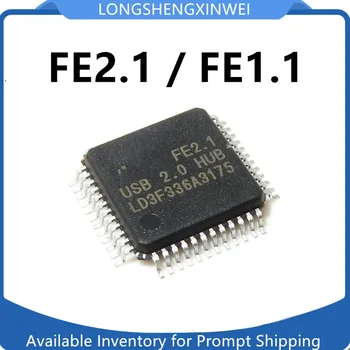1PCS Оригинален FE2.1 FE1.1 CQFP48 FEUSB2.0 / HUB7 порт сплитер чип IC NEW