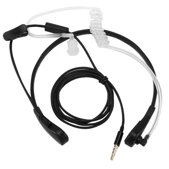 1pin 3.5mm гърло микрофон микрофон скрита акустична тръба слушалка слушалки за Samsung / HTC / LG / Blackberry / MOTORO смартфон слушалка