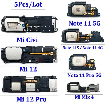 5Pcs, силен високоговорител отдолу зумер звънец високоговорител Flex кабел за Xiaomi Redmi Забележка 11S 11 Pro 5G 4G / Mi 12 Pro Mix 4 Civi