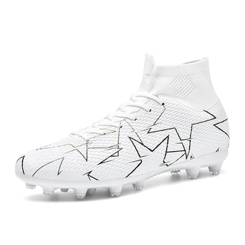  Висококачествени футболни обувки Cleats трайни леки удобни футзал футбол cleats обувки човек открит маратонки размер35-47