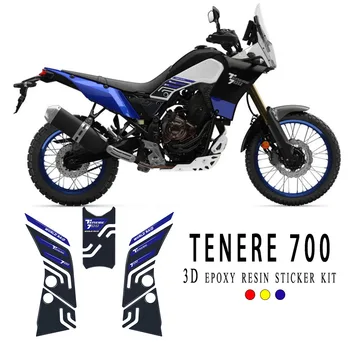 Tenere 700 аксесоари мотоциклет резервоар подложка стикер 3D епоксидна смола стикер за Yamaha Tenere 700 2019-2023
