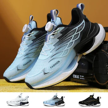 Мъжки маратонки Висококачествени обувки Runnin Дишащи мъже Открит жени Маратонки Ежедневни обувки Удобни обувки за атлетично обучение