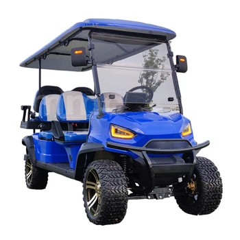 Нов дизайн модернизирани 6-местни голф колички Cool 48v / 60 / 72v електрически голф колички за семейство и лов