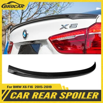 Заден спойлер на багажника за BMW X6 X Series X6 F16 Спойлер от въглеродни влакна 2015-2019 Заден спойлер Опашка багажник крило обувка устна формоване