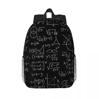 Математически формули Blackboard училище маниак раници тийнейджър Bookbag карикатура студенти училище чанти пътуване раница рамо чанта