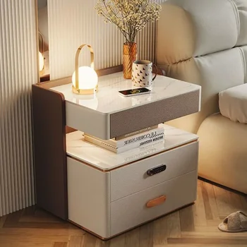 Нощни шкафчета Безжичен шкаф Комбинирано зареждане Интелигентна нощна маса Многофункционално съхранение с нощни шкафчета Мебели