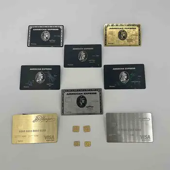 4442Hot Продажба Персонализиран дизайн Отлично качество Визитка Алуминиева визитка Печат на метални визитки