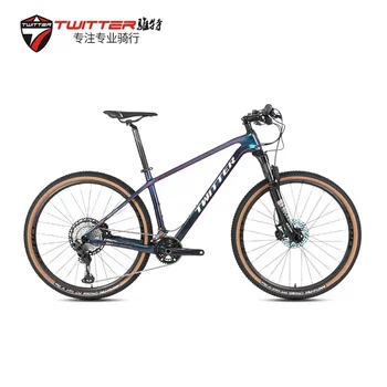 TWITTER хамелеон въглеродни влакна планински велосипед WARRIOR XC M6100-12Speed 12 * 148mm дискова спирачка29inch планински велосипед велосипед bicicleta