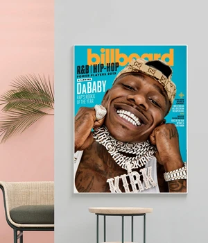 DaBaby Billboard албум платно плакат хип-хоп рапър поп звезда стена живопис декорация (без рамка)