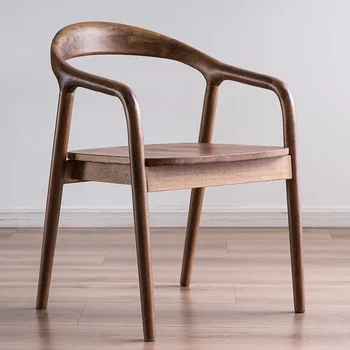 Класика Подлакътник трапезен стол дърво минималистичен Regale салон реколта столове вътрешен дизайнер Chaises Salle Manger мебели за дома
