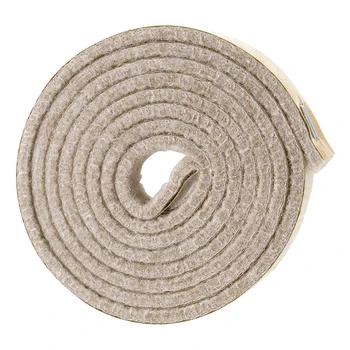 Самозалепваща се тежкотоварна филцова лента за твърди повърхности (1/2 инча x 60 инча), кремаво-бяла