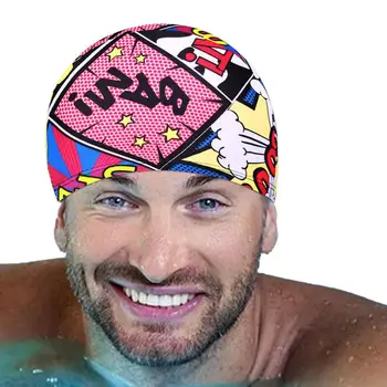 Шапка за плуване за възрастни Бърза суха дишаща унисекс шапка за плуване Ваканционна аксесоар Шапка за плуване за мъже жени момичета за плажен басейн