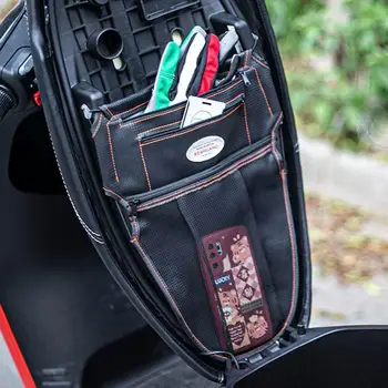 Колоездачна чанта за мотоциклетни електрически превозни средства Скутер седалка чанта за съхранение Антифаулинг устойчиви на надраскване аксесоари за чанти за хранителни стоки J7O0
