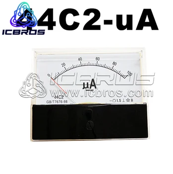 44C2-A Тип показалец DC амперметър 50uA 100uA 200uA 500uA