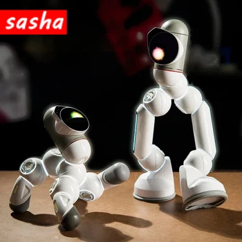 Clicbot Интелигентен робот Модулно снаждане Ai програма Детски пъзел играчки Модел Desktop Електронен домашен любимец робот придружава Коледа подарък играчка