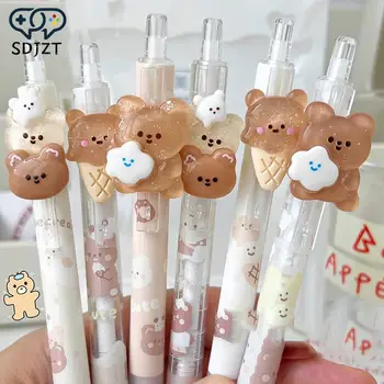 Сладък мечок механичен молив 0,5 мм карикатура автоматичен молив Kawaii натиснете писалка корейски канцеларски училище офис консумативи деца подарък