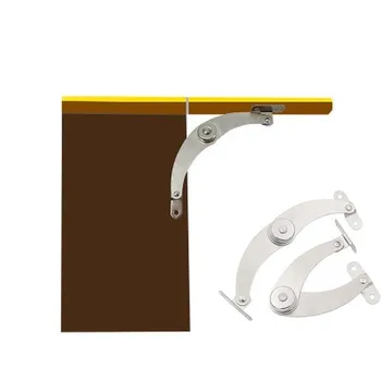 2pcs неръждаема стомана хидравлична панта регулируема произволно стоп повдигане нагоре клапа престой подкрепа панти кабинет врата мебели хардуер