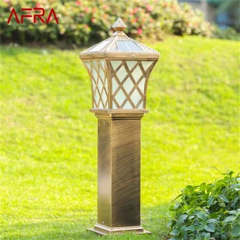 AFRA външна слънчева светлина за косене на трева ретро градинска лампа осветително тяло LED водоустойчив декоративен за дома двор