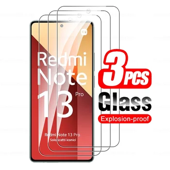 За Xiaomi Redmi Note 13 Pro Glass 3Pcs закалено стъкло екран протектор Redmy Note13 Pro + Plus 4G 5G броня покритие защитно фолио