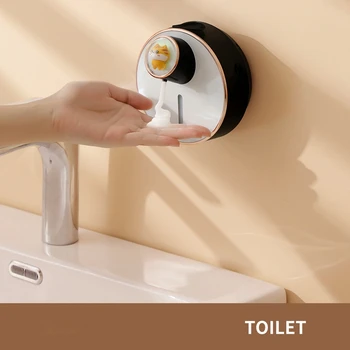 Автоматичен дозатор за сапун Диспенсър за стена за монтиране на стена Акумулаторна течна чиния Дозатор за сапун за кухня Баня