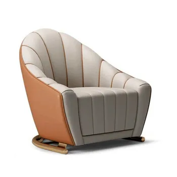 Лек лукс единичен модерен прост лек луксозен семеен хол малък семеен отдих единичен стол диван