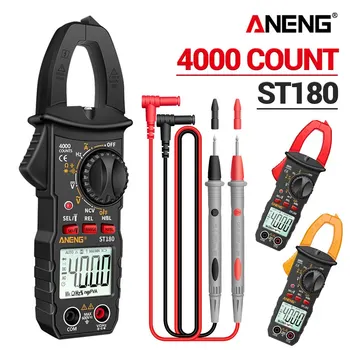 ANENG ST180 4000 брои цифров скоба метър AC ток мултицет амперметър напрежение тестер кола усилвател Hz капацитет NCV ом инструмент