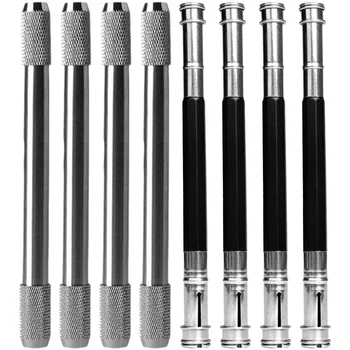 8pcs Метални удължители за моливи Разширители за писалка за многократна употреба Разширители за моливи Разширител за офис писалка