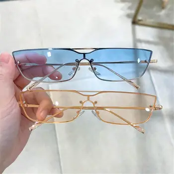 Мода Жени Дамски Очила Нюанси Малка рамка Метални слънчеви очила Котешко око Слънчеви очила