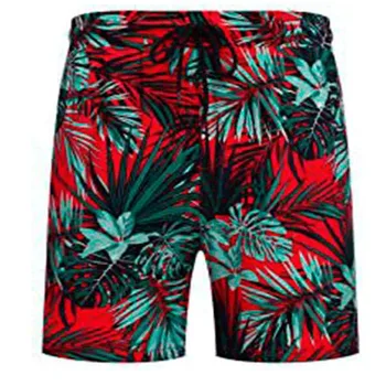 Нови модни шорти за мъже ластик хавайски младежки цветен печат плажни шорти лято бягане случайни спортни облекла MY755