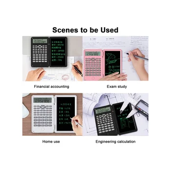Научни калкулатори, 12-цифрен LCD дисплей джобен офис настолен калкулатор за домашно училище среща и проучване, синьо