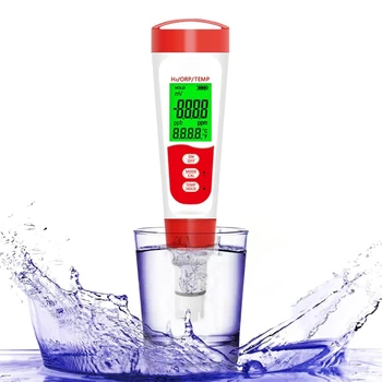 Hydrogen Water Bottle Test Meter, 3 In 1 H2/ORP/Temp Digital Hydrogen Level Tester Pen For Daily Drinking Hydrogen Water Durable