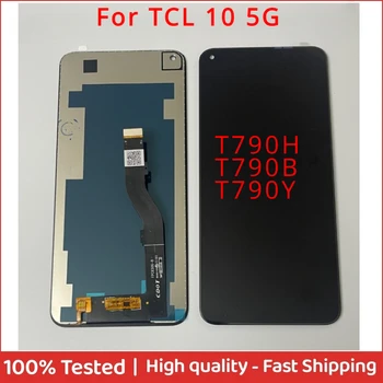 за TCL 10 5G 105G T790H T790B T790Y LCD дисплей подмяна сензорен екран за TCL 10 5G дигититайзер събрание