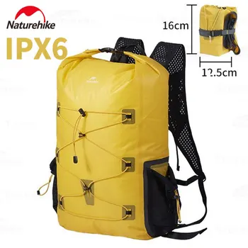 Naturehike 70D найлон TPU Туристическа раница IPX6 водоустойчива чанта за риболов Ultralight 430g тактическа раница 25L къмпинг чанта