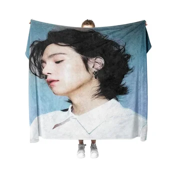 Suga Min Yoon Gi Хвърли одеяло за жени Мъже Момичета Момчета Деца Домашни любимци Кучета Котки Диван Разтегателен диван Декор