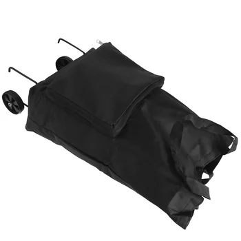 Сгъваема пазарска чанта с колела Преносима чанта за хранителни стоки Количка Сгъваема пазарска чанта
