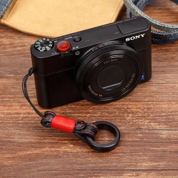 LXH Реколта дървена камера пръст пръстен презрамки ръка ремък за Sony Canon Nikon DSLR камера за GoPro герой 7 6 камера за iPhone