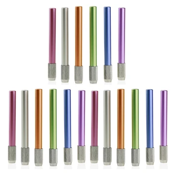 18PCS метален цвят прът еднокраен молив разширител молив разширител писалка приемник писалка разширение молив случай