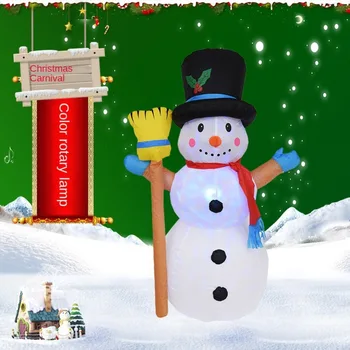 1.2 метра коледна украса, снежен човек надуваема мухъл декорация, коледна украса, открит 2024 Новогодишна парти украса