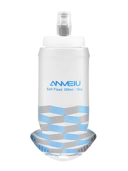 300ML бутилка за вода TPU меки хранителни сгъваеми течащи колби