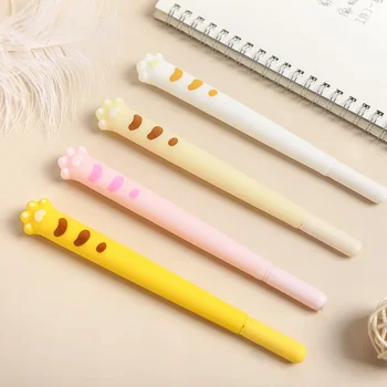 Котешки нокът мека силиконова гел писалка сладък 0.5mm подпис писалки Kawaii офис училище инструменти за писане канцеларски