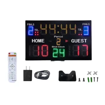 Закрит баскетбол табло таймер брояч стена монтирани броене време електронен цифров табло резултат часовник за бокс джудо