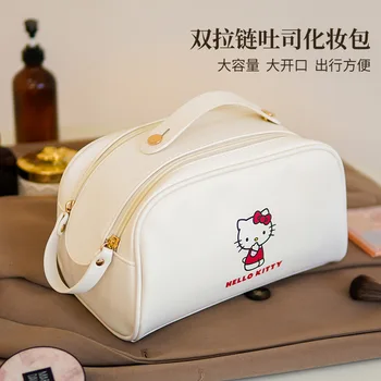 Hello Kitty карикатура козметична чанта Sanrio преносима мама чанта обяд кутия Оксфорд съхранение случай Kuromi чанта Kawaii кутия грим торбичка PU