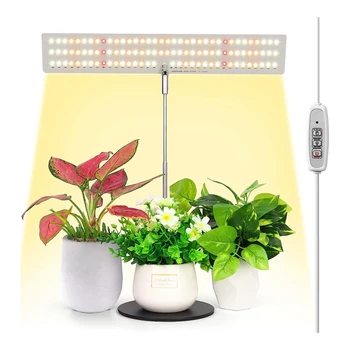 Grow Light Пълен спектър LED растителна светлина за растения, с таймер за автоматично включване / изключване 4H / 8H / 12H