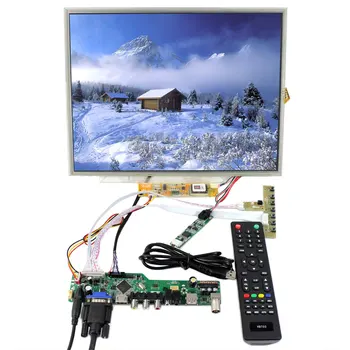HD MI VGA AV USB RF LCD контролер съвет 4 проводник резистивен сензорен панел 15inch 1024x768 LCD екран 30pins LVDS конектор