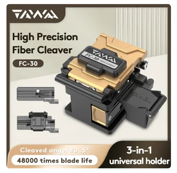  Handheld Optical Fiber Cleaver TAWAA FC-30 Double Fixture Standard По-малко от 0,5 градуса (48000 пъти живота на острието)