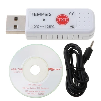 PC TEMPER2 сензор USB термометър хигрометър температура дата регистратор рекордер R9JF
