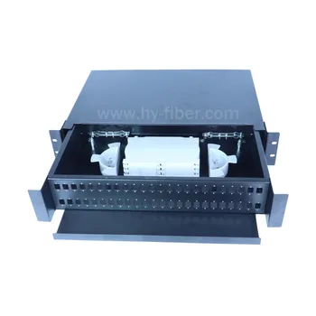 48 сърцевина SC / FC / SC / LC монтиран на шкаф чекмедже тип пач панел за 19 '2U оптична разпределителна кутия